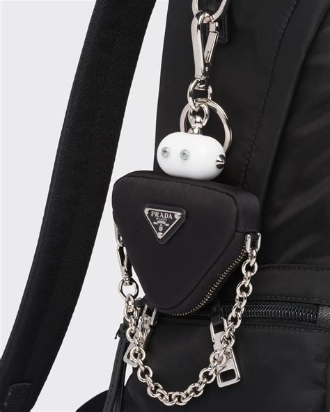 prada nylon keychain.